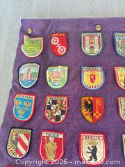 MaxSold Auction: Vintage European travel, patch banner with Military and Olympic extras - Cocoa (Florida, USA) SELLER MANAGED Estate Sale Online Auction - Broadcast Court.