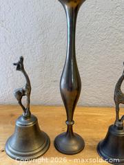 MaxSold Auction: Vintage Brass Bud Vase & Giraffe Bells - San Jose (California, USA) SELLER MANAGED Estate Sale Online Auction - Avenida Arboles