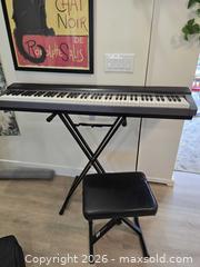 MaxSold Auction: Casio PX-130 Digital Piano 88-Key Black/Dark Gray - San Jose (California, USA) SELLER MANAGED Downsizing Online Auction - Paladin Drive