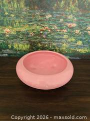 MaxSold Auction: Frank Moreno USA Pink Ceramic Decorative Bowl / Planter Saucer, Medium - San Jose (California, USA) SELLER MANAGED Downsizing Online Auction - Paladin Drive