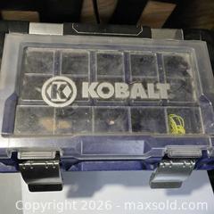 MaxSold Auction: Kobalt Cantilever Plastic Toolbox with Removable Top Organizer - San Jose (California, USA) SELLER MANAGED Downsizing Online Auction - Paladin Drive
