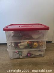 MaxSold Auction: Lot of 26–50 Vintage Mixed Christmas Ornaments with Storage Case - San Jose (California, USA) SELLER MANAGED Downsizing Online Auction - Paladin Drive