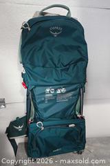 MaxSold Auction: Osprey Poco LT Child Carrier - Teal/Dark Green - San Jose (California, USA) SELLER MANAGED Downsizing Online Auction - Paladin Drive