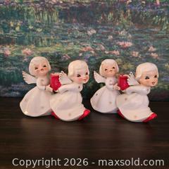 MaxSold Auction: Set of 2 Japanese Porcelain Angel Christmas Figurine Candlestick holders - San Jose (California, USA) SELLER MANAGED Downsizing Online Auction - Paladin Drive