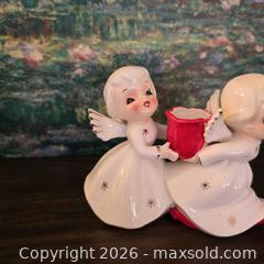 MaxSold Auction: Set of 2 Japanese Porcelain Angel Christmas Figurine Candlestick holders - San Jose (California, USA) SELLER MANAGED Downsizing Online Auction - Paladin Drive