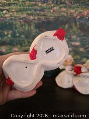 MaxSold Auction: Set of 2 Japanese Porcelain Angel Christmas Figurine Candlestick holders - San Jose (California, USA) SELLER MANAGED Downsizing Online Auction - Paladin Drive