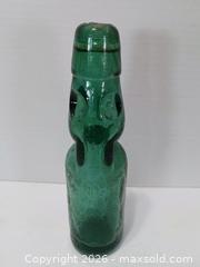 MaxSold Auction: Antique Green Glass Codd Marble Soda Bottle - Lakeland (Florida, USA) SELLER MANAGED Reseller Online Auction - Dove Meadow Trail