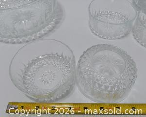 MaxSold Auction: Arcoroc France Crystal Bowl Serving Set - Lakeland (Florida, USA) SELLER MANAGED Reseller Online Auction - Dove Meadow Trail