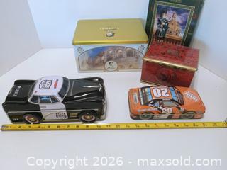 MaxSold Auction: Assorted Collectible Tins - Lakeland (Florida, USA) SELLER MANAGED Reseller Online Auction - Dove Meadow Trail