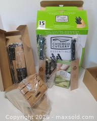 MaxSold Auction: Chicago Cuttlery Knife (15pc) & Block Set - Lakeland (Florida, USA) SELLER MANAGED Reseller Online Auction - Dove Meadow Trail