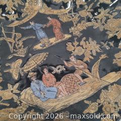 MaxSold Auction: Chinoiserie Scalloped Edge Ceramic Bowl - Lakeland (Florida, USA) SELLER MANAGED Reseller Online Auction - Dove Meadow Trail