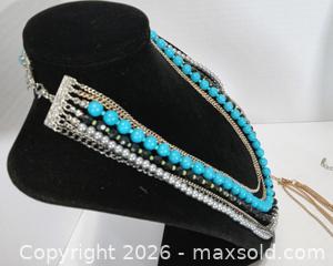 MaxSold Auction: Costume Necklaces- Blues - Lakeland (Florida, USA) SELLER MANAGED Reseller Online Auction - Dove Meadow Trail