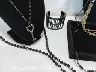 MaxSold Auction: Costume Necklaces & Cuff Bracelet- Blacks - Lakeland (Florida, USA) SELLER MANAGED Reseller Online Auction - Dove Meadow Trail