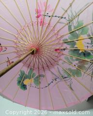MaxSold Auction: Hand Painted Japanese Floral Parasol  - Lakeland (Florida, USA) SELLER MANAGED Reseller Online Auction - Dove Meadow Trail