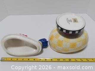 MaxSold Auction: Heartfelt Kitchen Creations Chicken Cookie Jar - Lakeland (Florida, USA) SELLER MANAGED Reseller Online Auction - Dove Meadow Trail