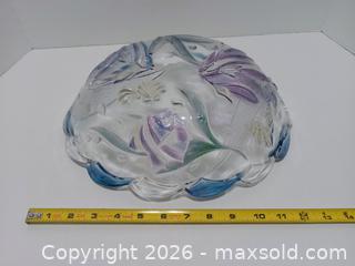 MaxSold Auction: Mikasa Savoir Vivre Key Largo Tropical Fish Stained Glass Oval Bowl - Lakeland (Florida, USA) SELLER MANAGED Reseller Online Auction - Dove Meadow Trail