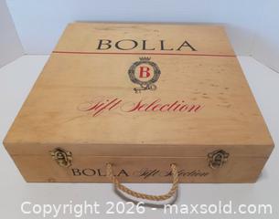 MaxSold Auction: Vintage Bolla Large Wine Crate - Lakeland (Florida, USA) SELLER MANAGED Reseller Online Auction - Dove Meadow Trail