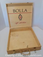 MaxSold Auction: Vintage Bolla Large Wine Crate - Lakeland (Florida, USA) SELLER MANAGED Reseller Online Auction - Dove Meadow Trail