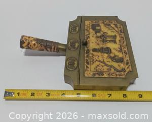 MaxSold Auction: Vintage Chinese brass dustpan / crumb tray - Lakeland (Florida, USA) SELLER MANAGED Reseller Online Auction - Dove Meadow Trail