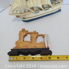 MaxSold Auction: Vintage Clipper Ship Wall Art & Tabletop Thermometer  - Lakeland (Florida, USA) SELLER MANAGED Reseller Online Auction - Dove Meadow Trail