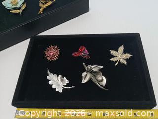 MaxSold Auction: Vintage Costume Pins / Broaches  - Lakeland (Florida, USA) SELLER MANAGED Reseller Online Auction - Dove Meadow Trail