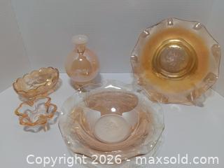 MaxSold Auction: Vintage Lot of Carnival Glass - Lakeland (Florida, USA) SELLER MANAGED Reseller Online Auction - Dove Meadow Trail