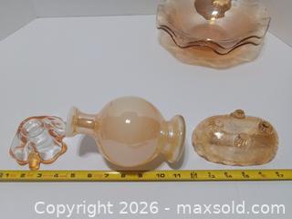 MaxSold Auction: Vintage Lot of Carnival Glass - Lakeland (Florida, USA) SELLER MANAGED Reseller Online Auction - Dove Meadow Trail