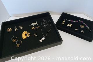 MaxSold Auction: Vintage lot of Costume Cat Jewelry  - Lakeland (Florida, USA) SELLER MANAGED Reseller Online Auction - Dove Meadow Trail