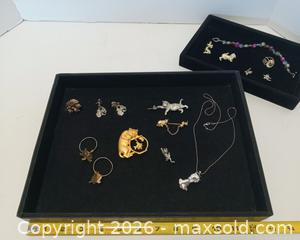 MaxSold Auction: Vintage lot of Costume Cat Jewelry  - Lakeland (Florida, USA) SELLER MANAGED Reseller Online Auction - Dove Meadow Trail