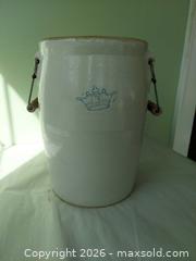 MaxSold Auction: 3 Gallon Stoneware Crock with Wire Bail Handles - Columbia (South Carolina, USA) SELLER MANAGED Estate Sale Online Auction - Greengate Drive