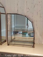 MaxSold Auction: Brass & Glass Set of 3 Curio Display Cases - Columbia (South Carolina, USA) SELLER MANAGED Estate Sale Online Auction - Greengate Drive