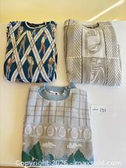 MaxSold Auction: Golf-themed Assorted 100% Cotton Sweaters, L & XL, Made in U.S.A. - Columbia (South Carolina, USA) SELLER MANAGED Estate Sale Online Auction - Greengate Drive