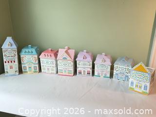 MaxSold Auction: Lenox The Lenox Village Porcelain 8-Piece Canister & Cookie Jar Set - Columbia (South Carolina, USA) SELLER MANAGED Estate Sale Online Auction - Greengate Drive