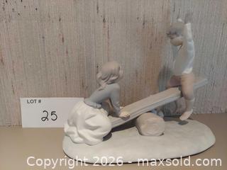 MaxSold Auction: Lladró Porcelain Figurine Children on Seesaw with Dog, "Children Playing" collection - Columbia (South Carolina, USA) SELLER MANAGED Estate Sale Online Auction - Greengate Drive
