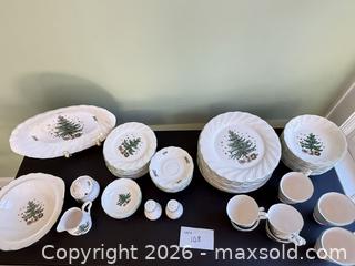 MaxSold Auction: Nikko Happy Holidays Dinnerware Set, Christmas Tree Pattern - Columbia (South Carolina, USA) SELLER MANAGED Estate Sale Online Auction - Greengate Drive