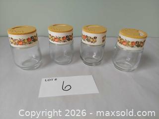 MaxSold Auction: Set of 4 Gemco "Spice of Life" Glass Spice Jars with Yellow Adjustable Shaker Lids - Columbia (South Carolina, USA) SELLER MANAGED Estate Sale Online Auction - Greengate Drive