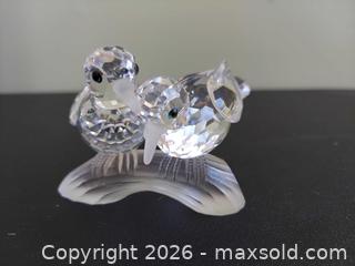 MaxSold Auction: Swarovski 1998 Annual Edition Turtledoves (SCS) Crystal Figurine + Bonus - Chickadee  - Columbia (South Carolina, USA) SELLER MANAGED Estate Sale Online Auction - Greengate Drive