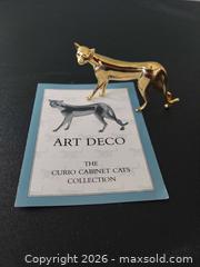 MaxSold Auction: The Franklin Mint Curio Cabinet Cat Collection Figurines Lot - Art Nouveau, Crystal Clear, Art Deco, Cobalt Blue - Columbia (South Carolina, USA) SELLER MANAGED Estate Sale Online Auction - Greengate Drive