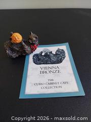 MaxSold Auction: The Franklin Mint Curio Cabinet Cat Collection Figurines Lot - Vienna Bronze, Faience, Blanc DeChine, Animalier - Columbia (South Carolina, USA) SELLER MANAGED Estate Sale Online Auction - Greengate Drive