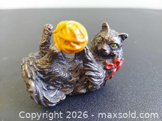 MaxSold Auction: The Franklin Mint Curio Cabinet Cat Collection Figurines Lot - Vienna Bronze, Faience, Blanc DeChine, Animalier - Columbia (South Carolina, USA) SELLER MANAGED Estate Sale Online Auction - Greengate Drive