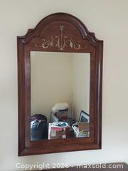 MaxSold Auction: White Fine Furniture Solid Wood Brown Cherry Dresser with Mirror - Columbia (South Carolina, USA) SELLER MANAGED Estate Sale Online Auction - Greengate Drive