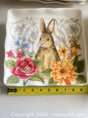 MaxSold Auction: Ceramic Dinner/Serving Plates, Rabbit & Floral Design, Lot of 12+ - Las Vegas (Nevada, USA) PARTNER MANAGED Estate Sale Online Auction - Bright Sun Court