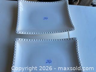 MaxSold Auction: Ceriart S.A. White Ceramic Rectangular Serving Platter, Lot of 2 - Las Vegas (Nevada, USA) PARTNER MANAGED Estate Sale Online Auction - Bright Sun Court