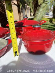MaxSold Auction: Cook's Tradition Red Enameled Cast Iron 4-Piece Set - Las Vegas (Nevada, USA) PARTNER MANAGED Estate Sale Online Auction - Bright Sun Court