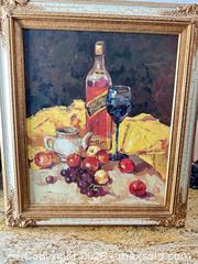 MaxSold Auction: Impressionist Still Life Oil on Canvas in Ornate Gold Frame - Las Vegas (Nevada, USA) PARTNER MANAGED Estate Sale Online Auction - Bright Sun Court