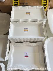 MaxSold Auction: Ivory Ceramic Serving Platters/Trays - Made in Portugal (Lot 20+) - Las Vegas (Nevada, USA) PARTNER MANAGED Estate Sale Online Auction - Bright Sun Court