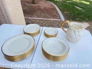 MaxSold Auction: Lenox Dimension Collection Cream & Gold Trim Dinnerware Set (30+ pcs) - Las Vegas (Nevada, USA) PARTNER MANAGED Estate Sale Online Auction - Bright Sun Court