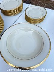 MaxSold Auction: Lenox Dimension Collection Cream & Gold Trim Dinnerware Set (30+ pcs) - Las Vegas (Nevada, USA) PARTNER MANAGED Estate Sale Online Auction - Bright Sun Court