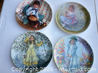MaxSold Auction: Lot of 4 Vintage Porcelain Decorative Plates, Children & Floral - Las Vegas (Nevada, USA) PARTNER MANAGED Estate Sale Online Auction - Bright Sun Court