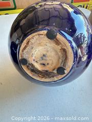 MaxSold Auction: Pair of Handmade Blue & Brown Ceramic Vases - Las Vegas (Nevada, USA) PARTNER MANAGED Estate Sale Online Auction - Bright Sun Court